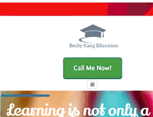 Tablet Screenshot of beckykangeducation.com